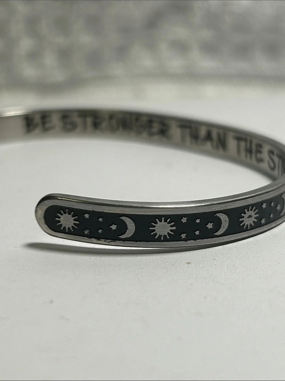 Celestial Unisex Cuff w/Inspirational Saying